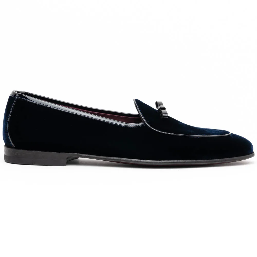 10-120-NVY ARCO Velvet Tuxedo Shoe, Navy