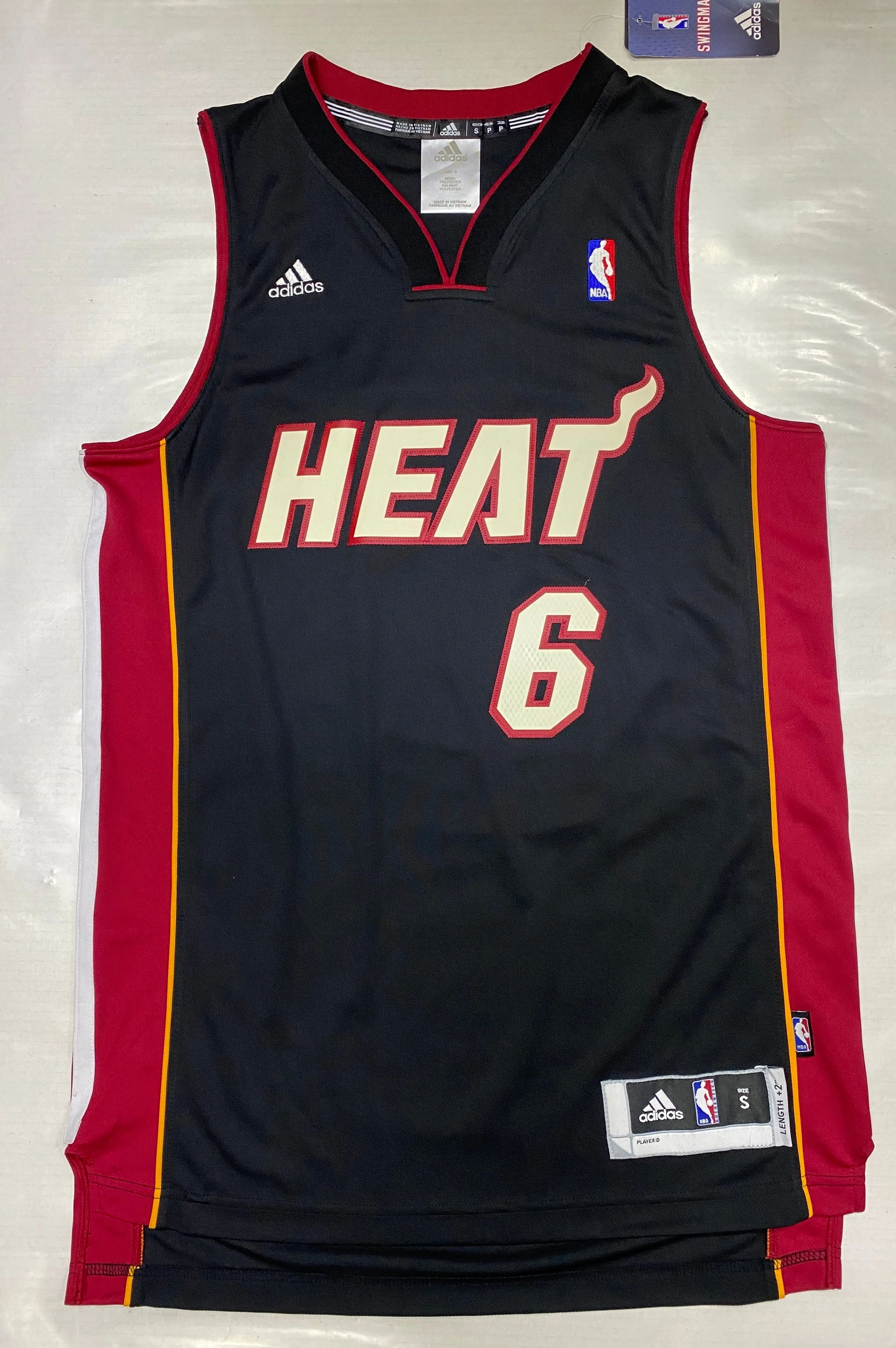 Adidas NBA Jersey Miami JAMES 6 black Heat