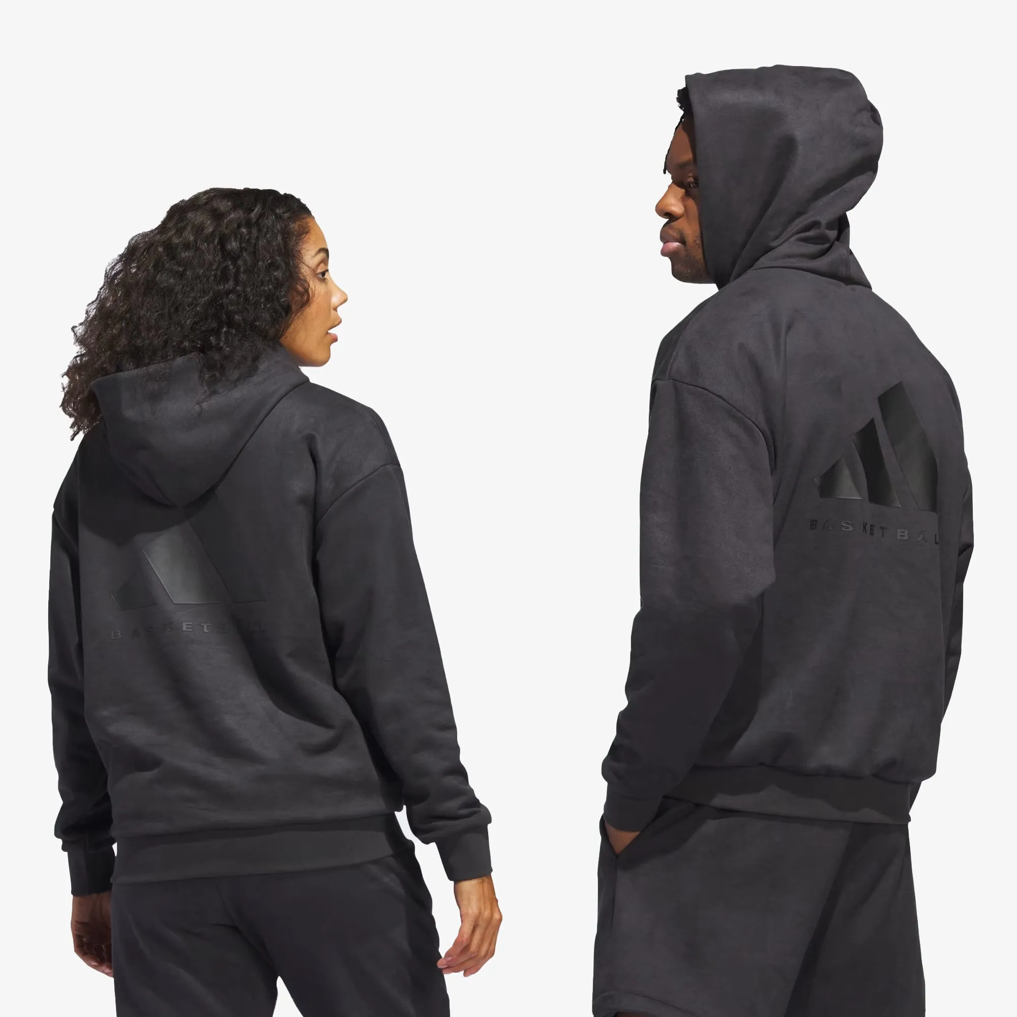 Adidas Originals | BASKETBALL SUEDED HOODIE  { CARBON