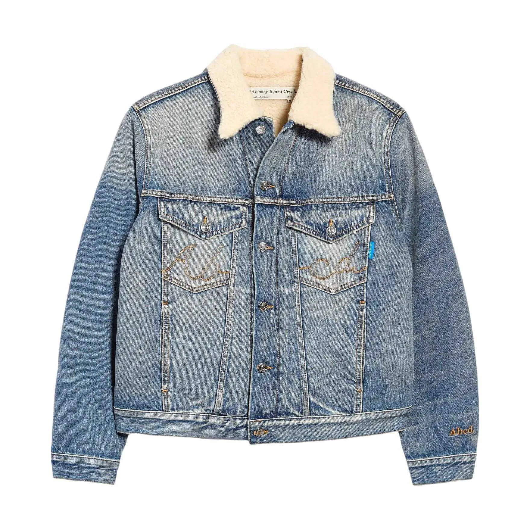 ADVISORY BOARD CRYSTALS Shearling Lined Jean Jacket