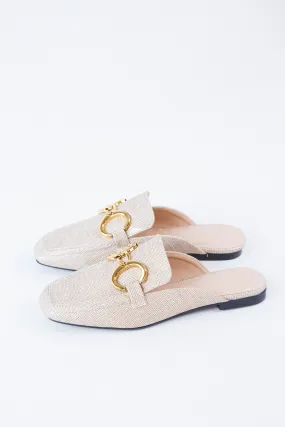 Andromeda Flat Mule, Gold | ShuShop