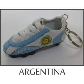 Argentina Mini Soccer Shoe Key Chain