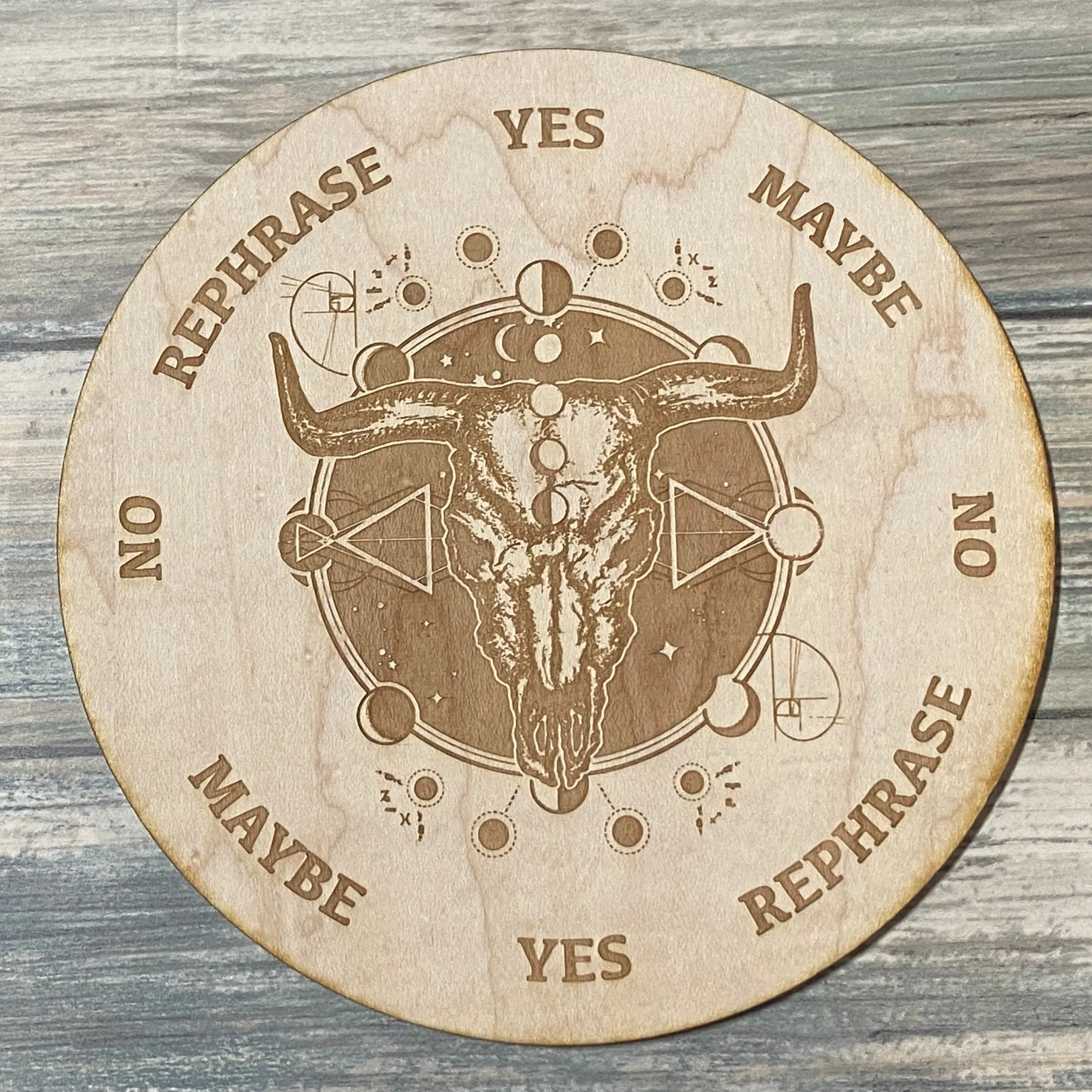 Bull Skull Pendulum Board