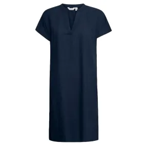 b.young women's dress with V-neck Byfalakka 20811336 194020 blue