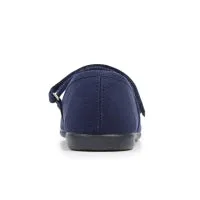 Classic Canvas Mary Janes in Navy Blue