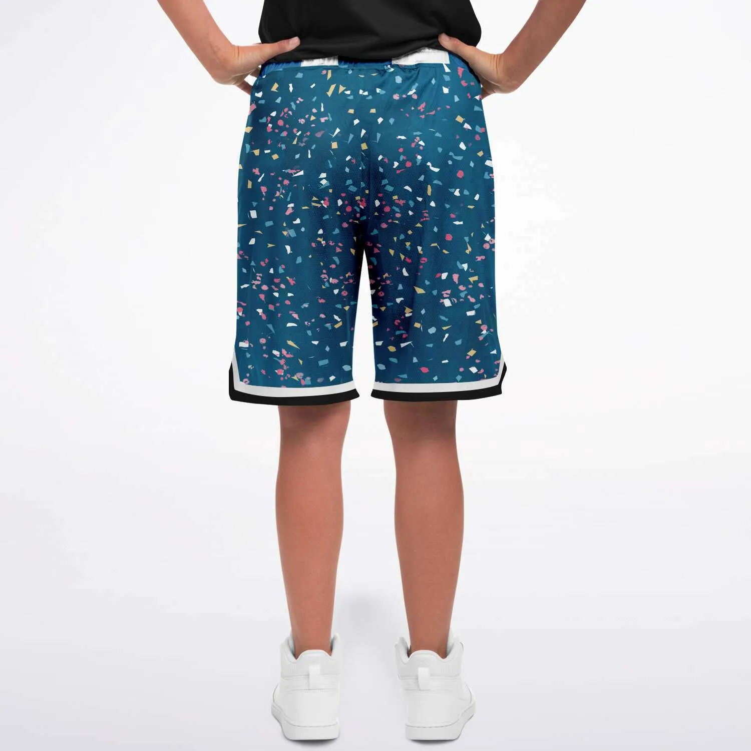 Confetti on Me Unisex Basketball Shorts (Unisex)