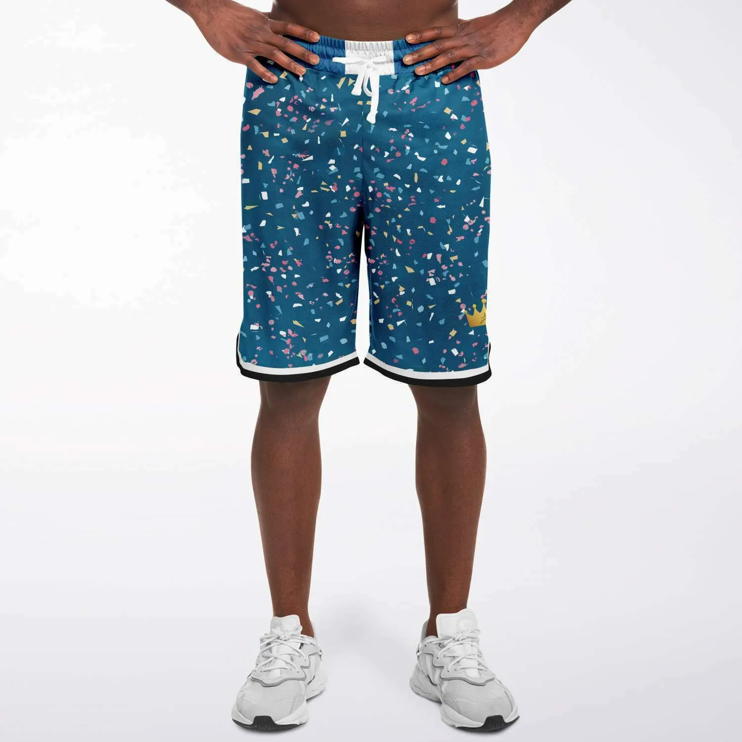 Confetti on Me Unisex Basketball Shorts (Unisex)