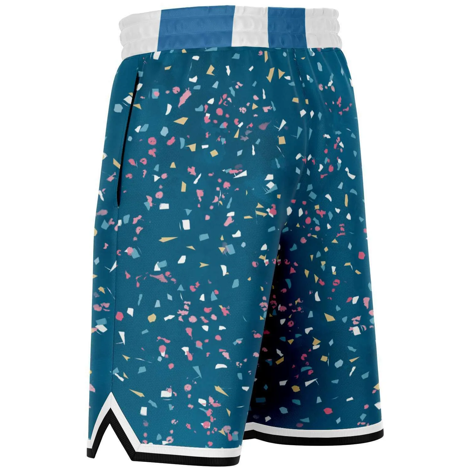 Confetti on Me Unisex Basketball Shorts (Unisex)