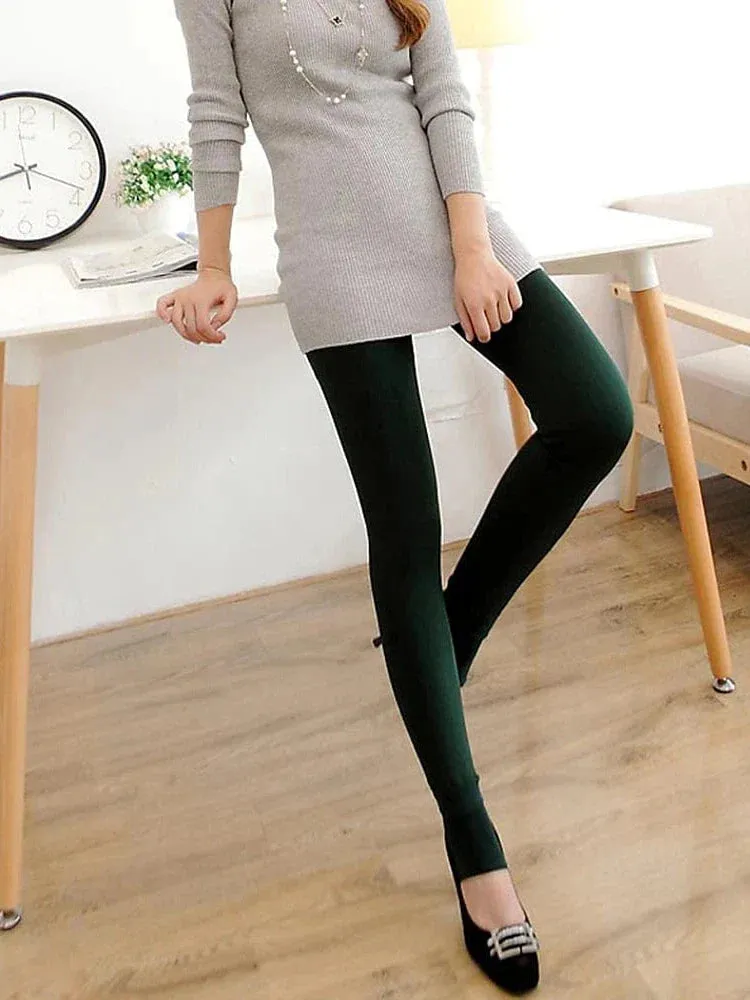 Cozy Women's Fleece Lined Leggings for Fall and Winter