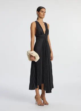 Everly Pleated Midi Dress