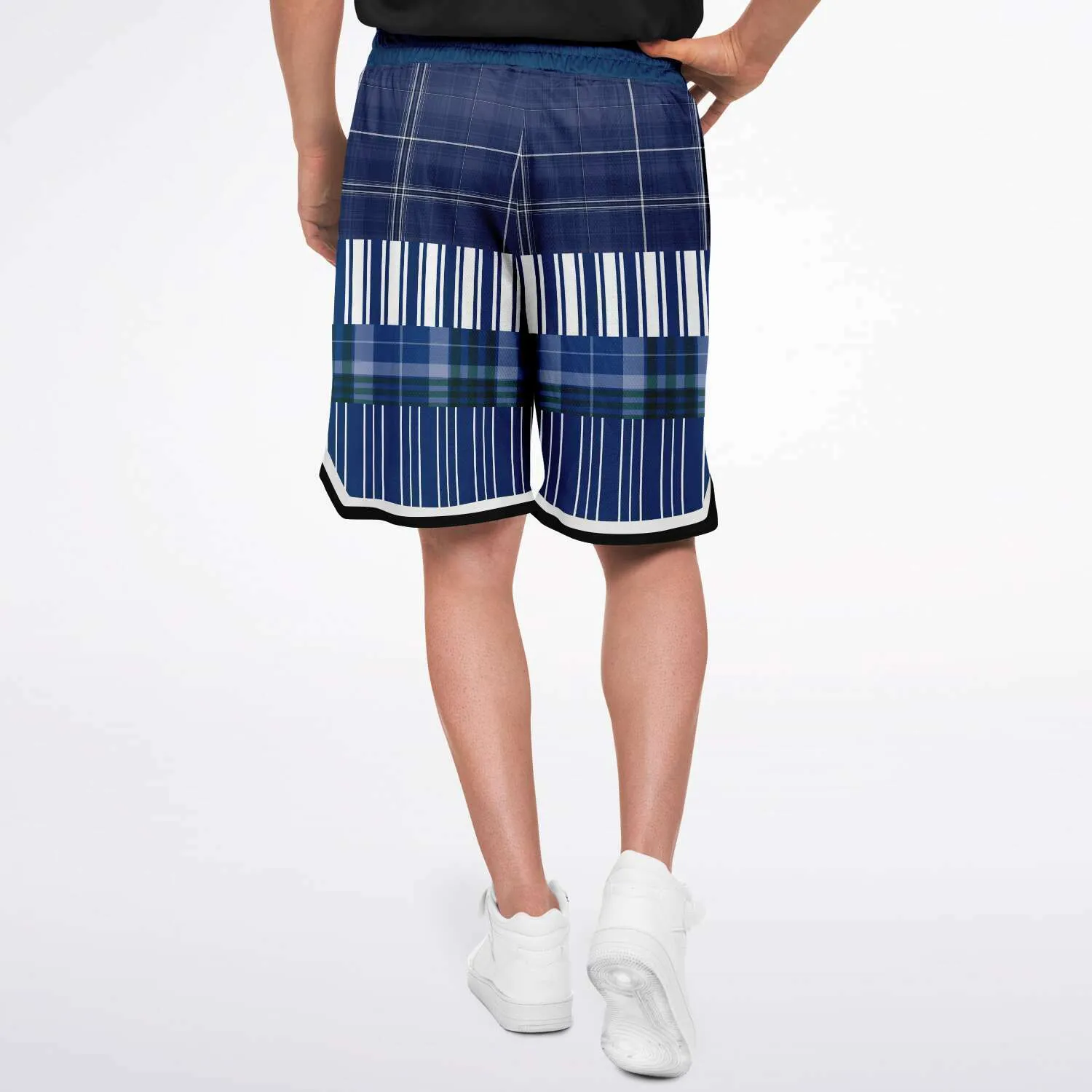 Fair Isle Blue Basketball Shorts