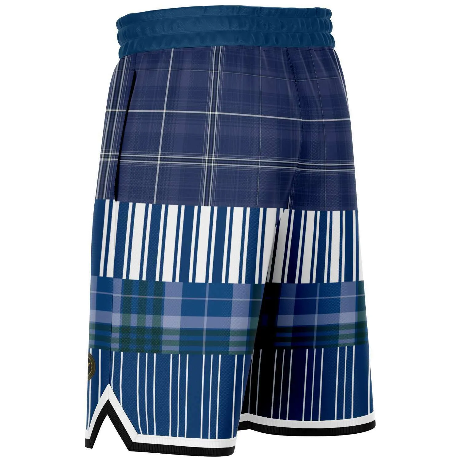 Fair Isle Blue Basketball Shorts