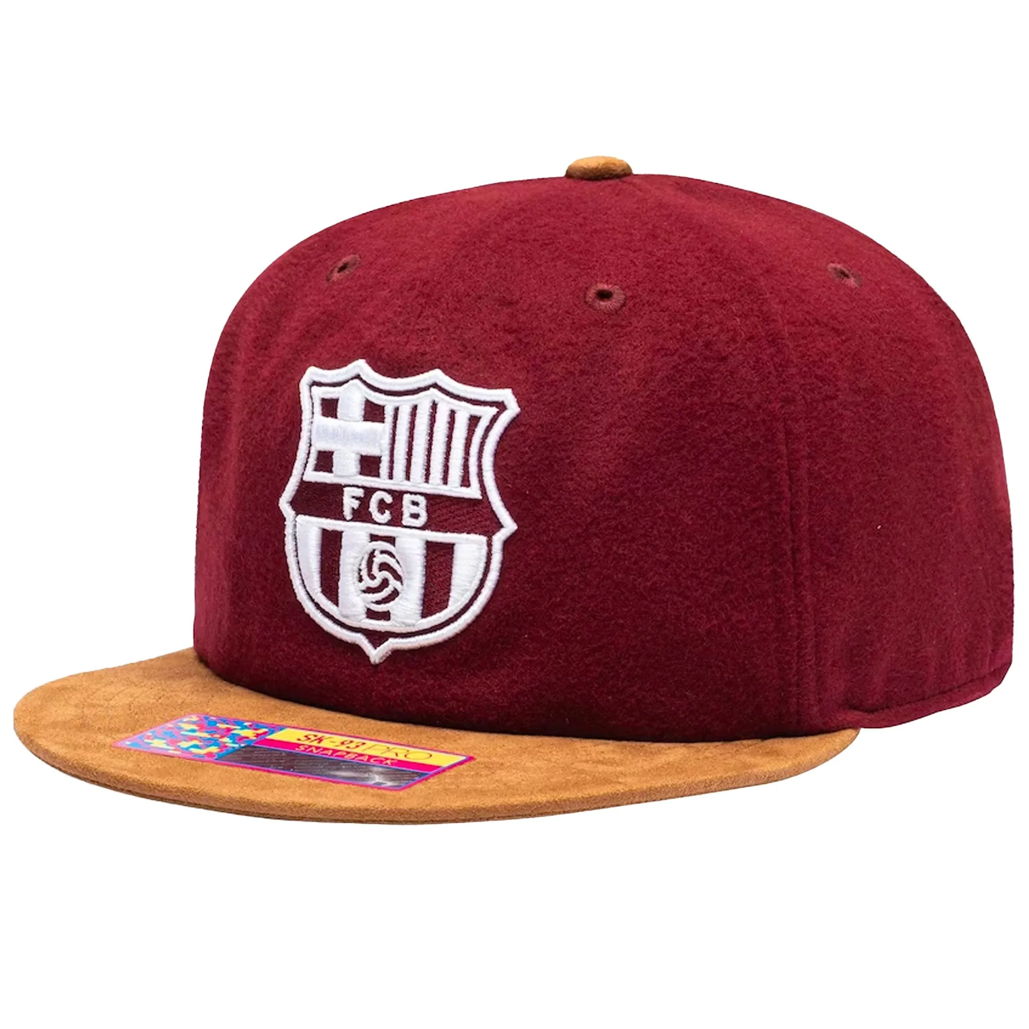 Fan Ink FC Barcelona Snapback Hat Burgundy