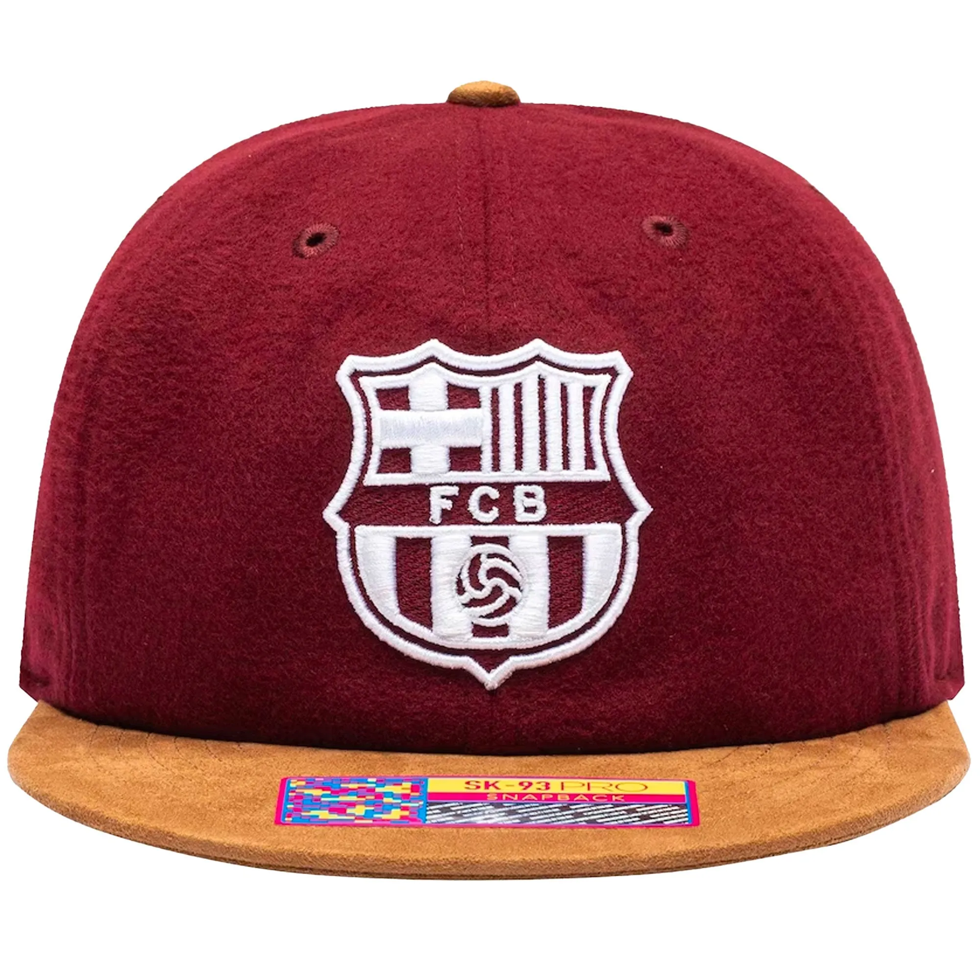 Fan Ink FC Barcelona Snapback Hat Burgundy