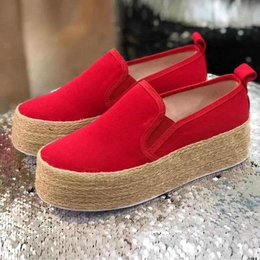 Faux Suede Espadrilles Casual Loafers