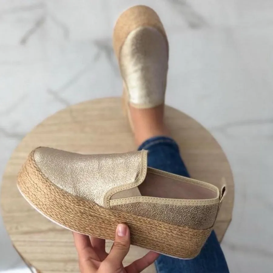 Faux Suede Espadrilles Casual Loafers