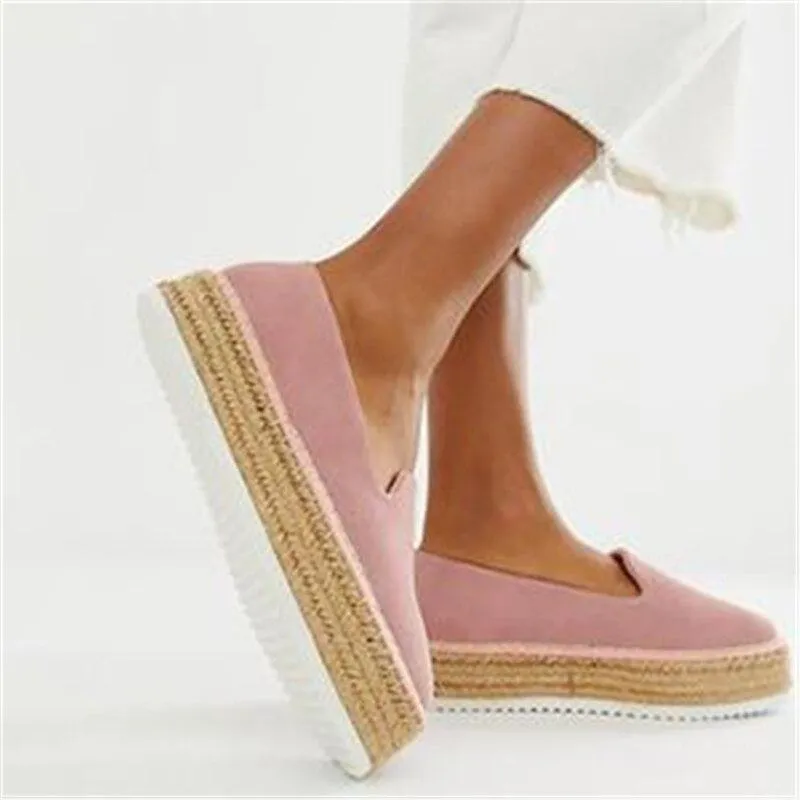 Faux Suede Espadrilles Casual Loafers