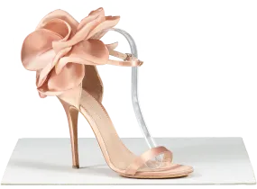 GIUSEPPE ZANOTTI Peony Pink Satin 115mm Heeled Sandals UK 6 EU 39 👠