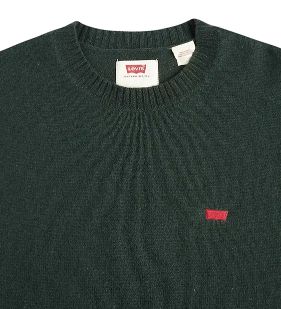 Levi's men's crew neck long sleeve sweater A4320-0007 green