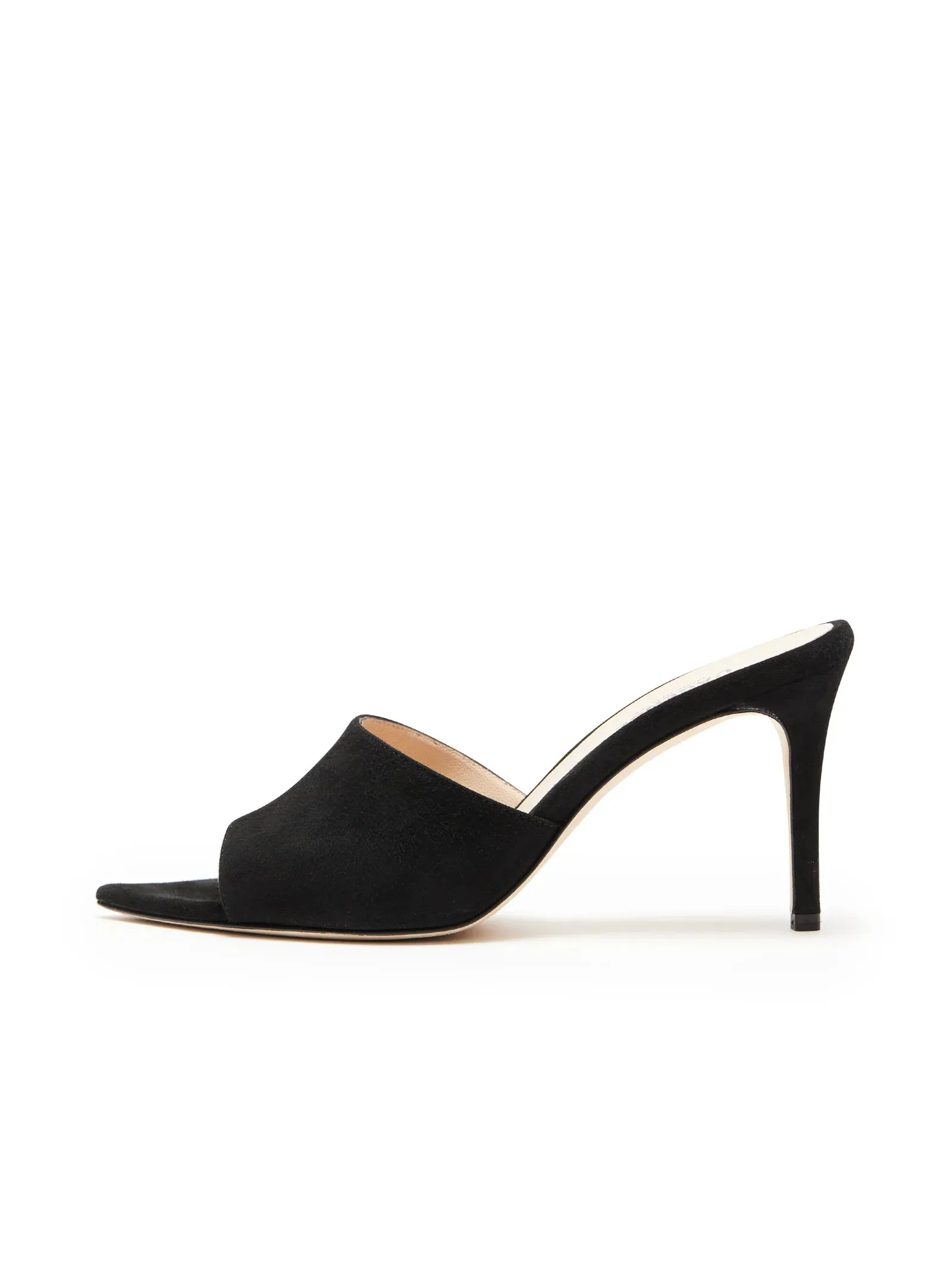 LOLITA OPEN TOE MULE (BLACK SUEDE) - L'AGENCE