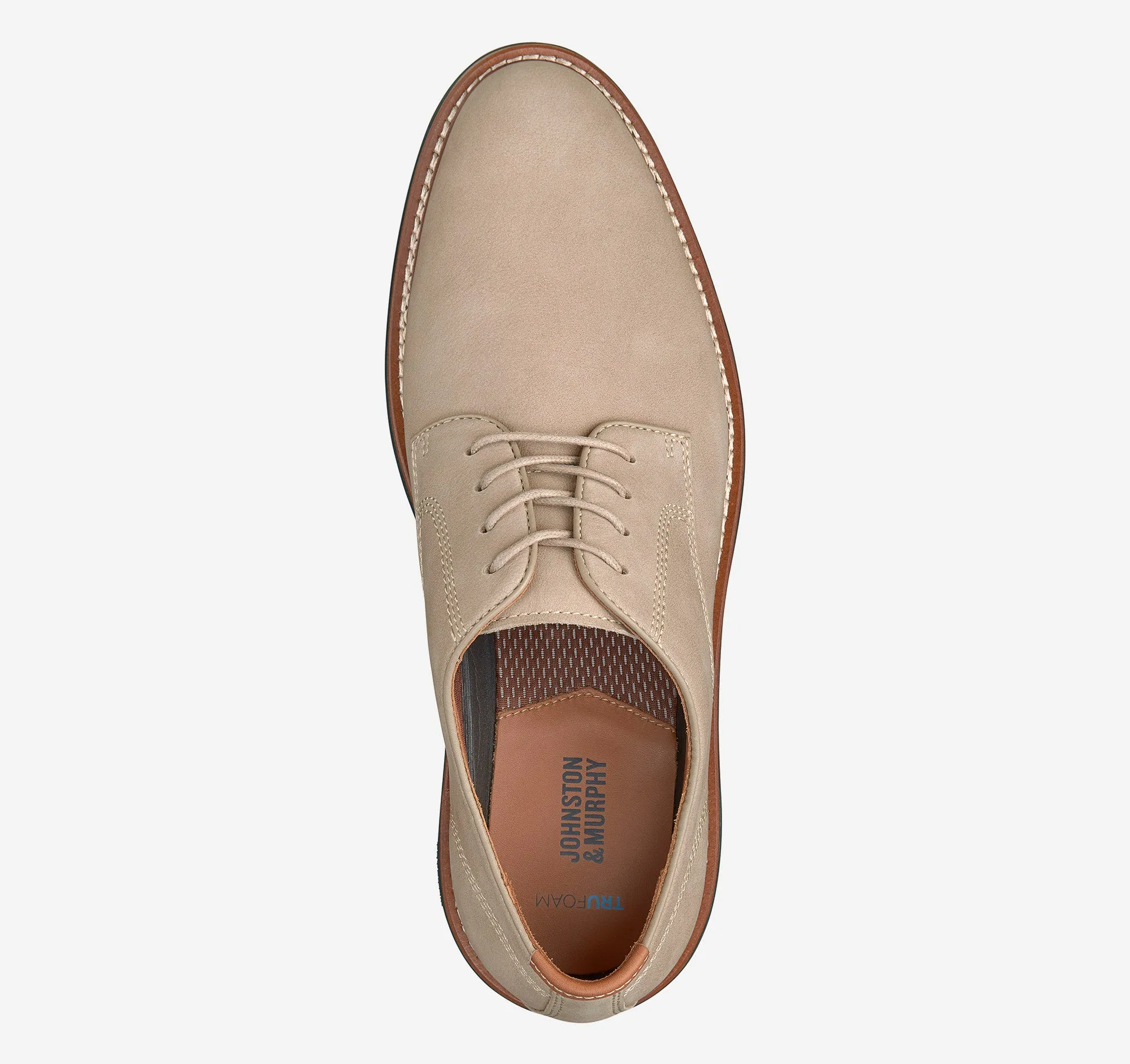 Men's Johnston & Murphy | Upton Plain Toe | Taupe Nubuck