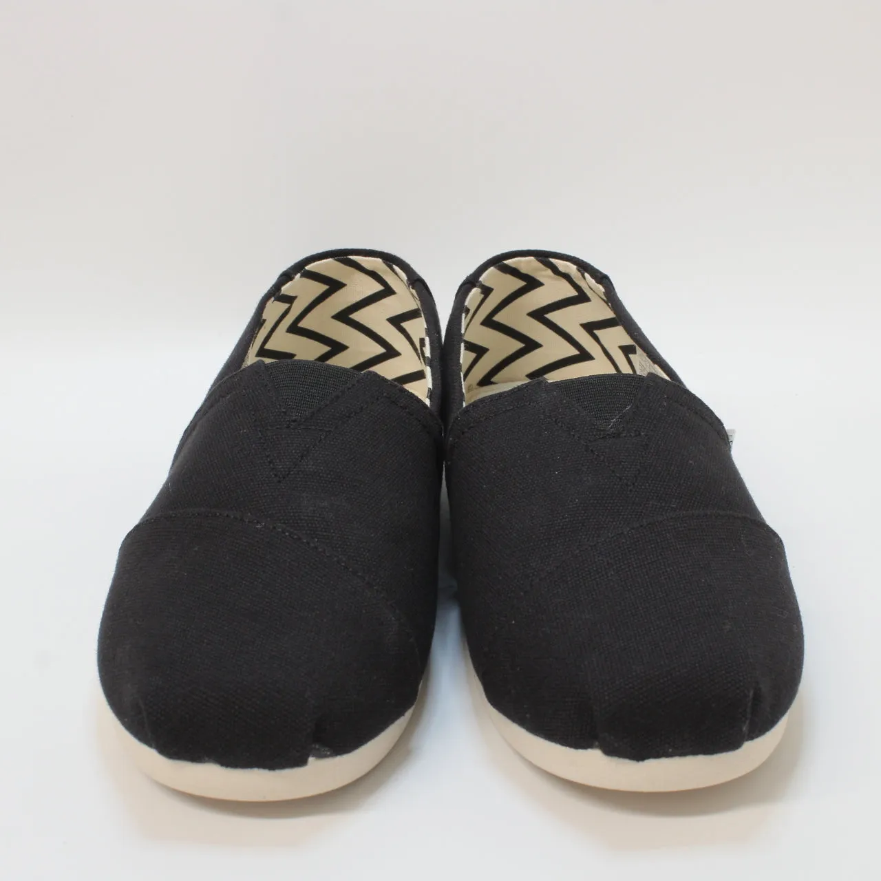 Mens Toms Classic Alpargata Black Recycled Cotton Canvas