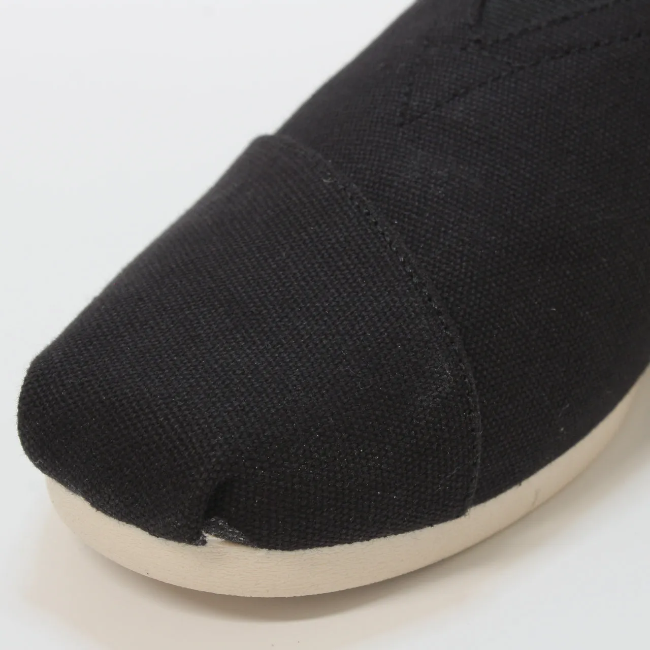 Mens Toms Classic Alpargata Black Recycled Cotton Canvas