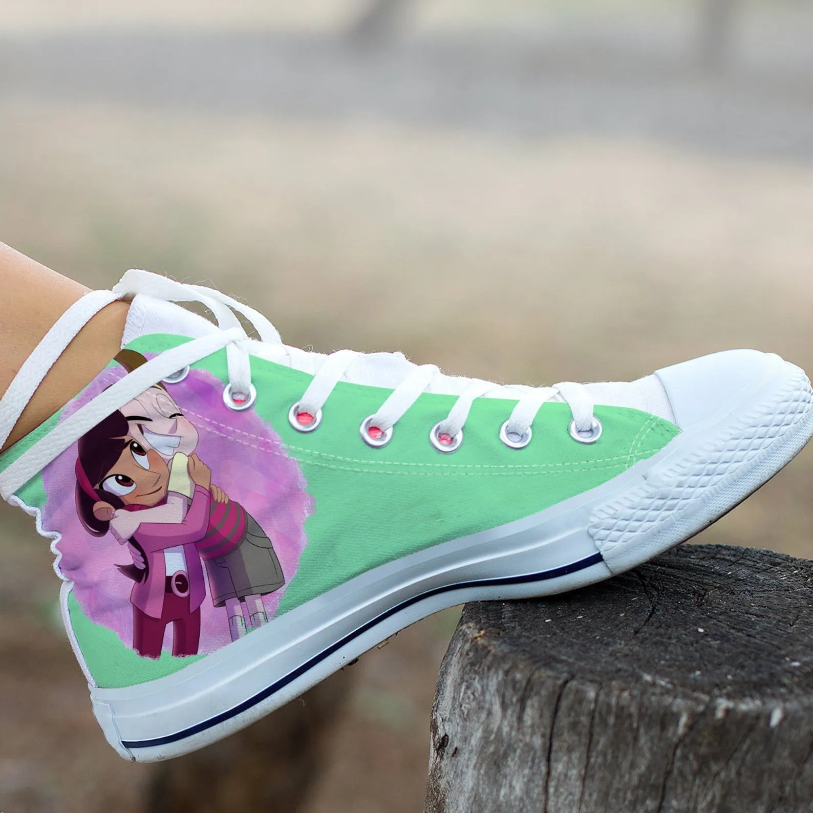 Milo Murphy&#39;s Law Hi Tops, Cartoon Shoes, Disney Custom Shoes, Disney Movie Hi Tops, Milo Murphy Hightops, Walt Disney Animation Film