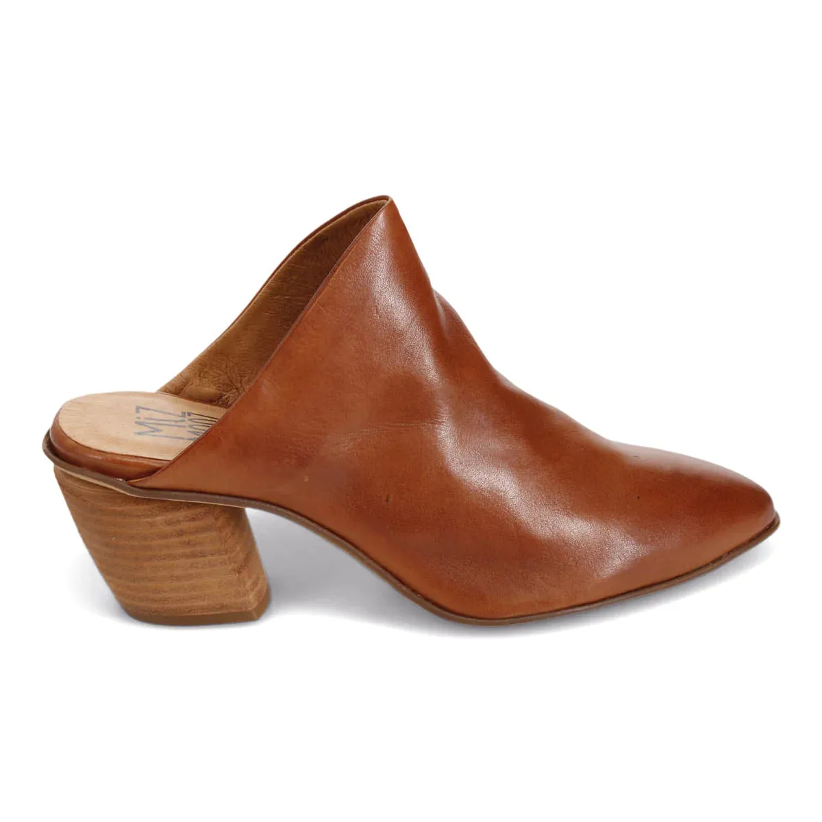 Miz Mooz AMALIA Heeled Mule in Brandy