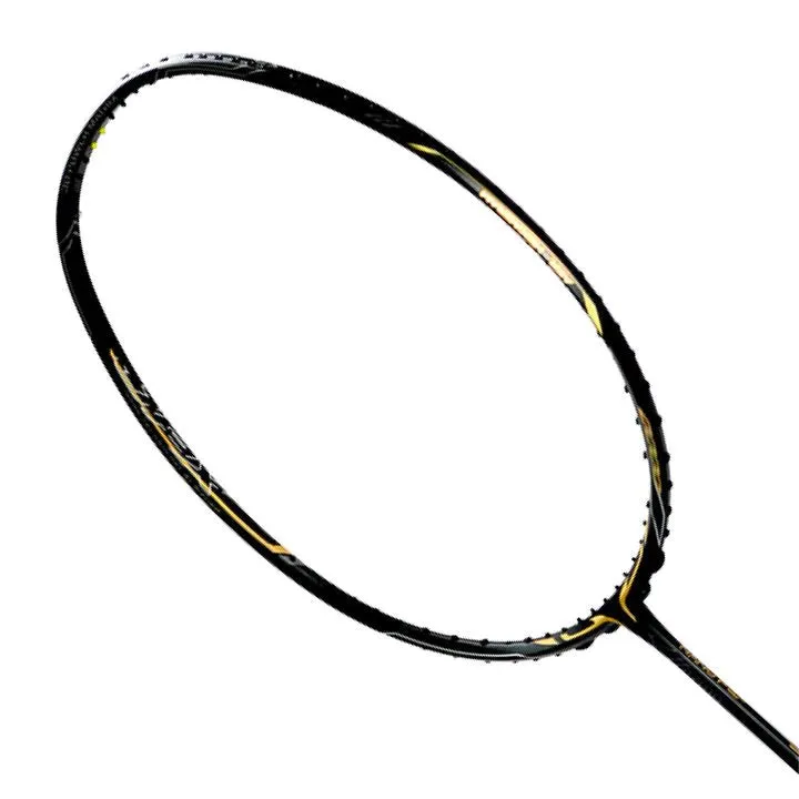 Optimized Title: Mizuno JPX Limited Edition 3U Attack Badminton Racket (Unstrung) - Black/Gold/Ash Grey