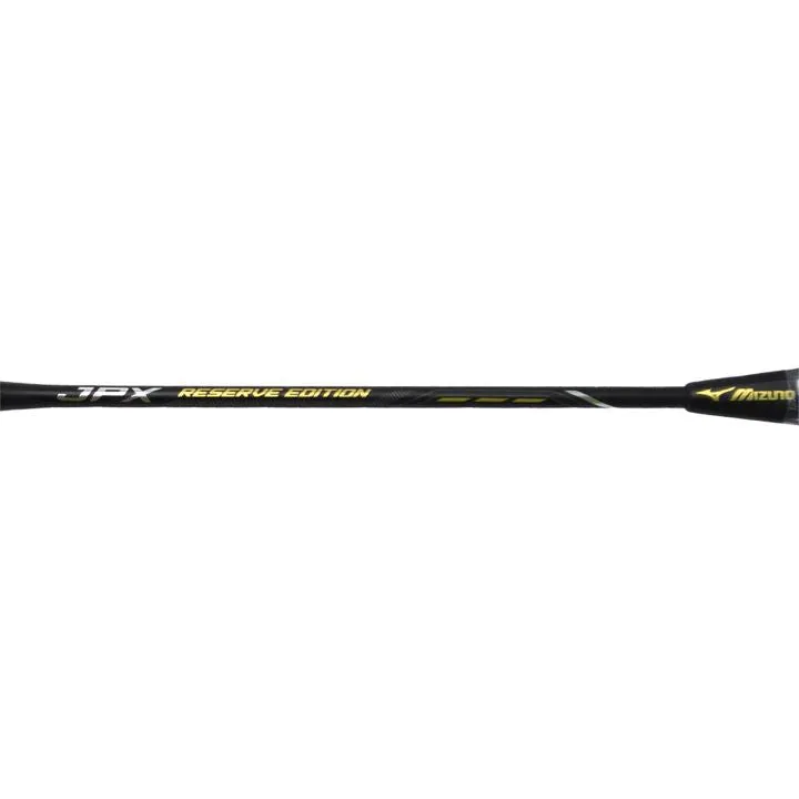 Mizuno JPX Reserve Edition 5000 Badminton Racket (Unstrung) - Raven Black/Foil Silver/Amber Gold