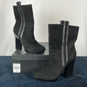 Nanette LeporeBlack Suede Heeled Booties