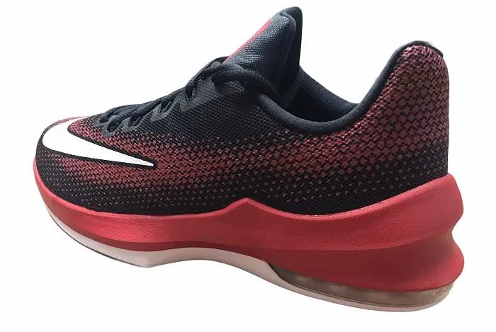 Nike men's basketball shoe Air Max Infurient Low 852457 006 black-white-red