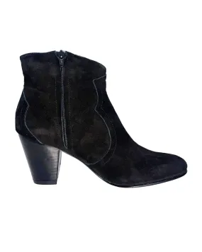 Octavia Western Bootie (Coal Suede)