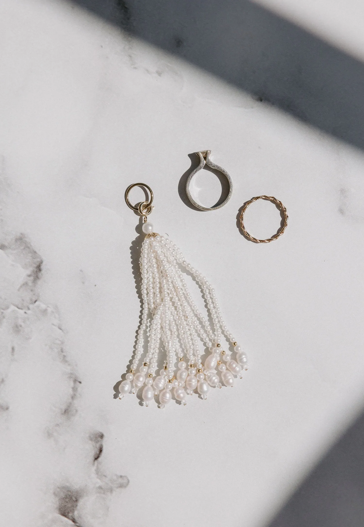 Pearl and Crystal Tassels