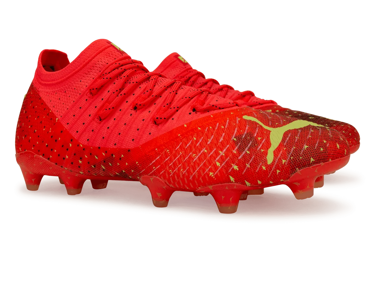 PUMA Men's Future 1.4 FG/AG Coral/Black