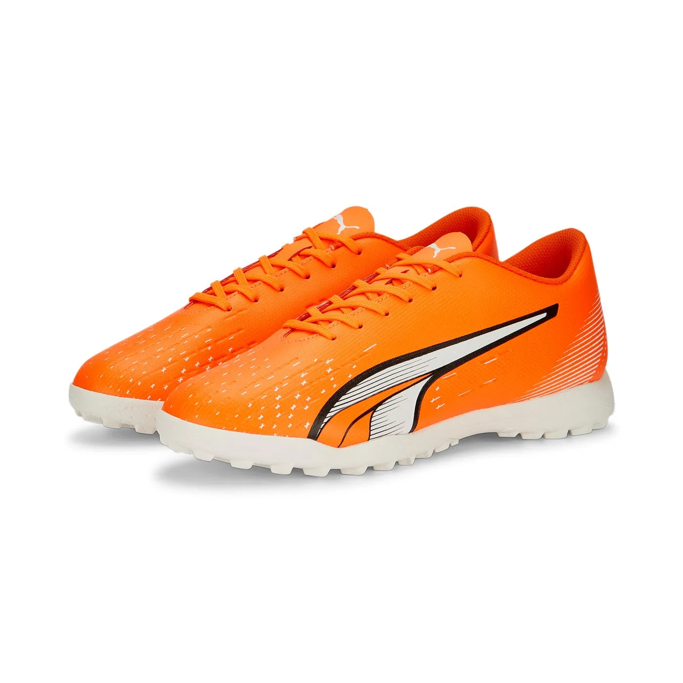 Puma men's soccer shoe Ultra Play TT 107226 01 orange-white