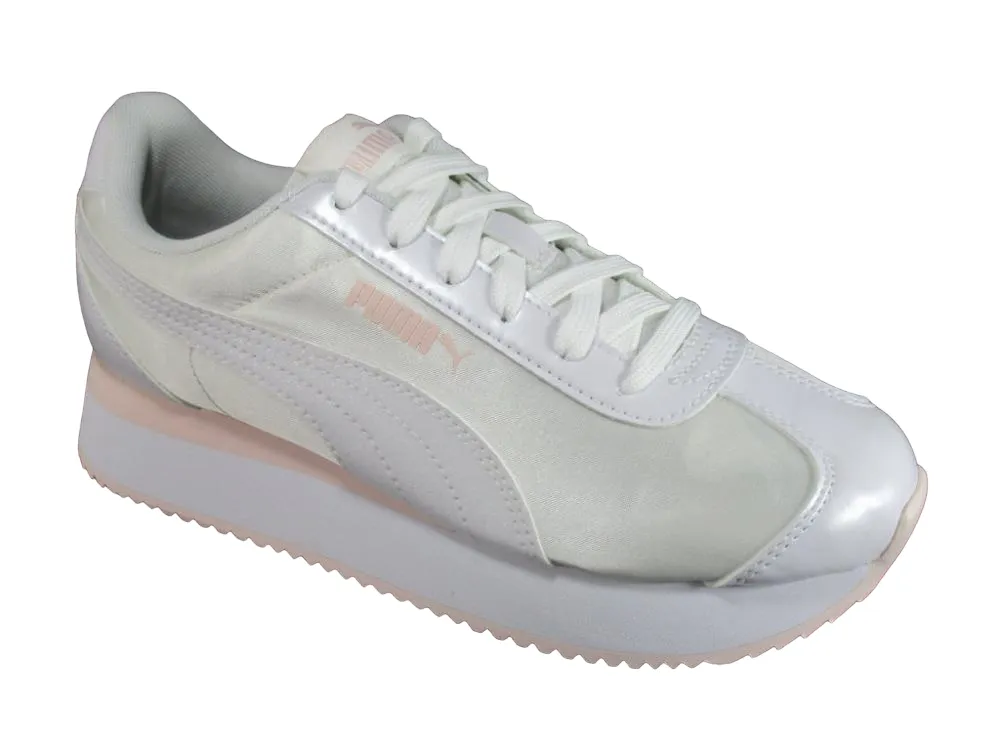 Puma women's sneakers shoe Turino Stacked Glitter 371944 02 white