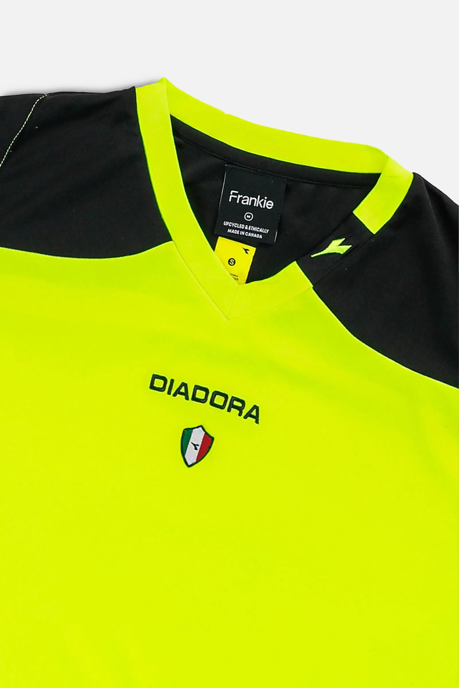 Rework Crop Diadora Soccer Jersey - M