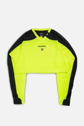 Rework Crop Diadora Soccer Jersey - M