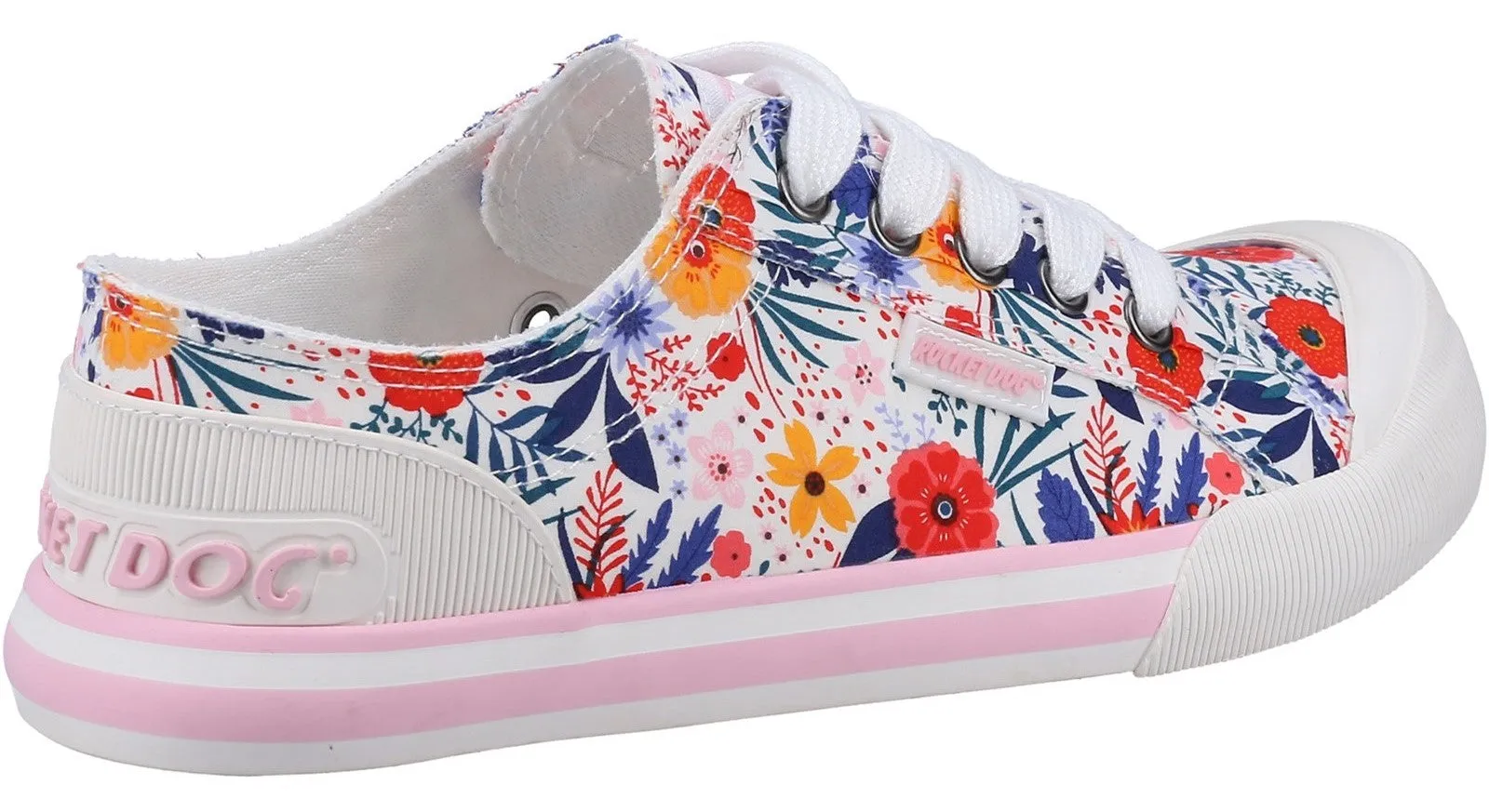 Rocket Dog Jazzin Malden Floral Womens Lace Up Trainer