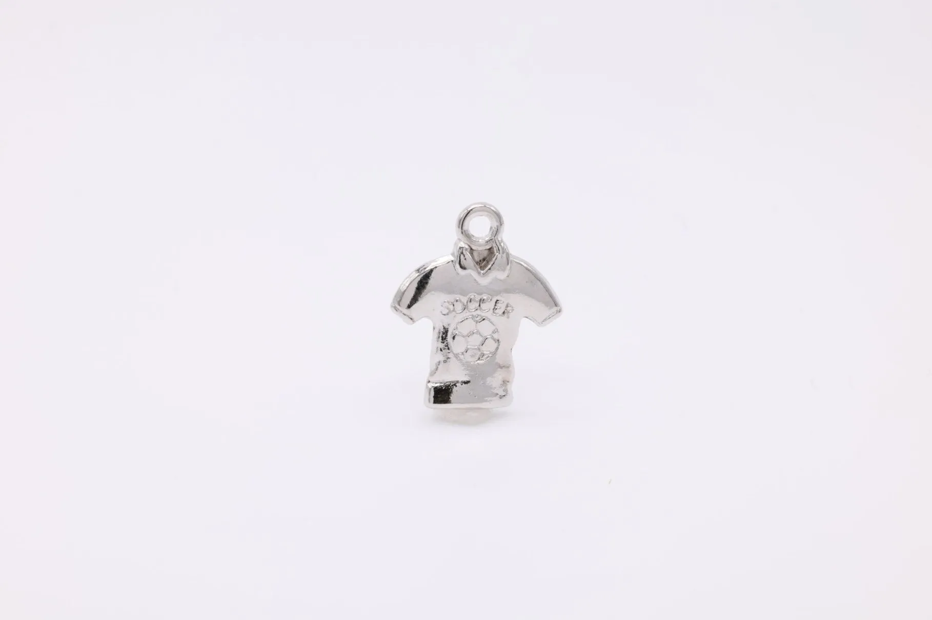 Soccer Shirt Wholesale Charm, 925 Sterling Silver, 604