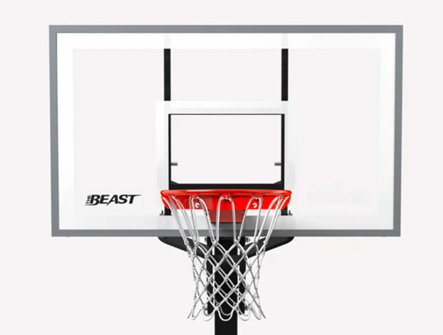 Spalding 60 Inch Stealth Beast Blackout Basketball System <br> AA7B1998