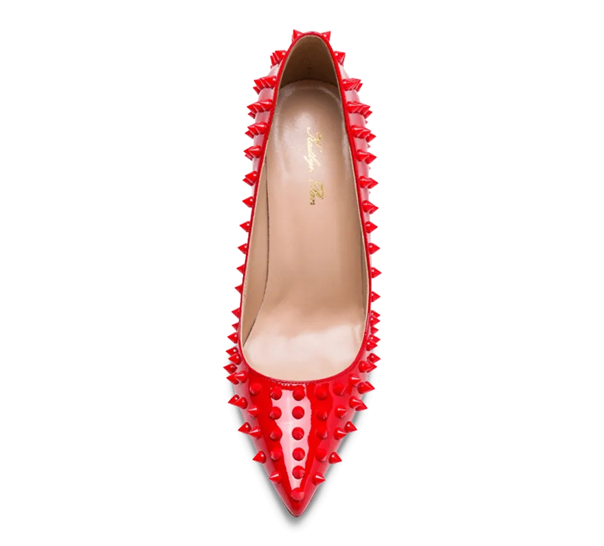 Spikes Red Sole High Heel Pumps