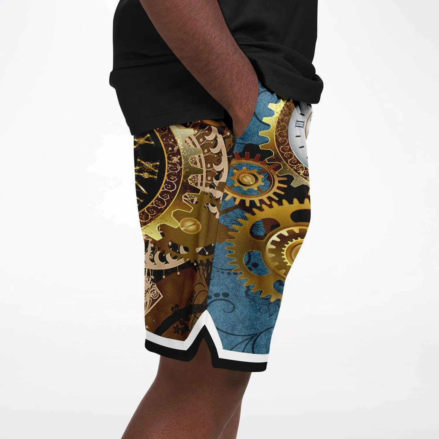 Steampunk Galactica Unisex Basketball Shorts