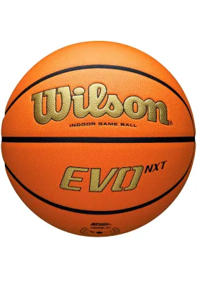 Wilson NCAA Evo NXT Official Game Basketball Size 7 - High-Performance Indoor/Outdoor Ball WZ1003307