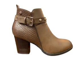 Xti heeled shoe Botin Taupe 48399 