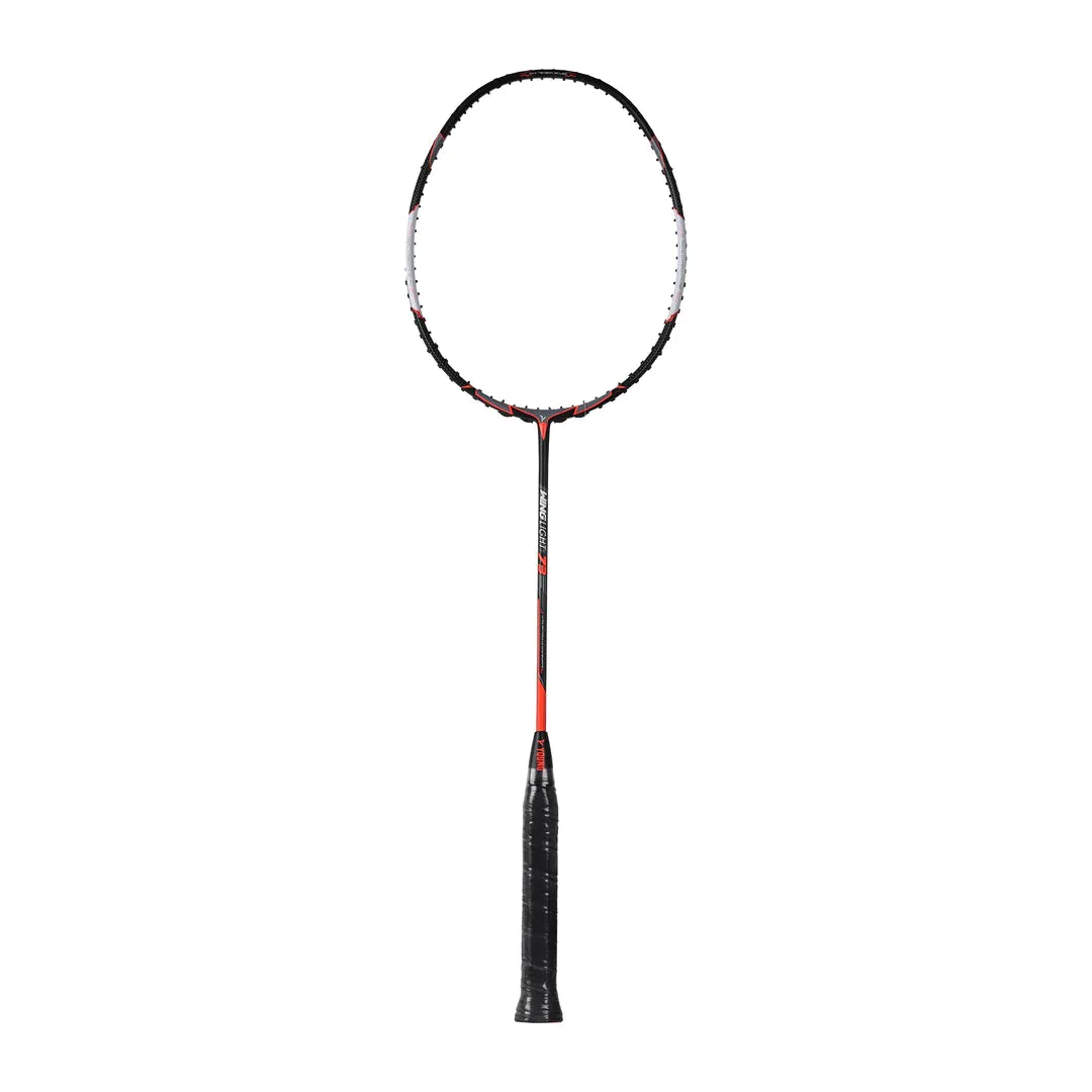 Young Wing Light 73 Badminton Racket (Strung) | Black/Orange