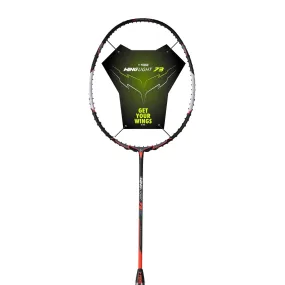 Young Wing Light 73 Badminton Racket (Strung) | Black/Orange